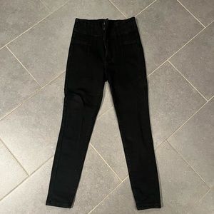 Free People Black Skinny Jeans